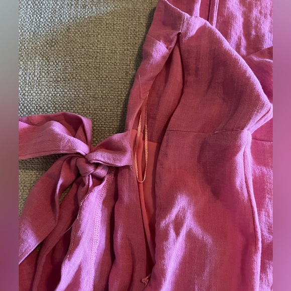 American Threads Pink Wrap Mini Dress - Picture 3 of 6